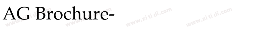AG Brochure字体转换